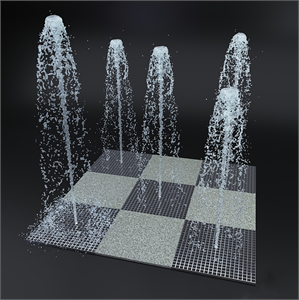 Dry fountain